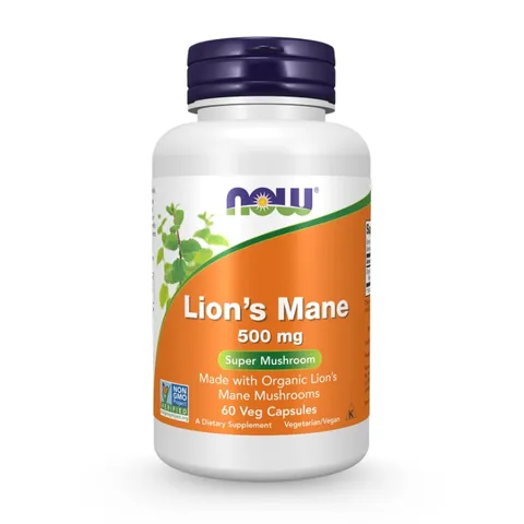 Viên Uống Now Lion's Mane 500 mg, 60 Veg Capsules NK chính ngạch