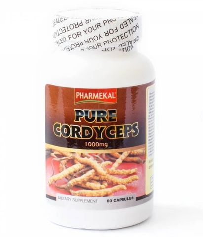 [Nhập khẩu] Pharmekal Pure Cordyceps - Viên uống Đông trùng hạ thảo giúp tăng cường sức đề kháng (hộp 60v)