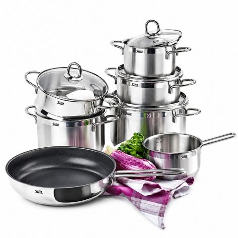 Bộ nồi Silit Diamant 7 món inox 18/10 dùng cho bếp từ nội địa Đức