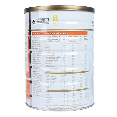 Sữa Blackmores số 3 Toodler Milk Drink 900g Úc cho trẻ 12 tháng tuổi