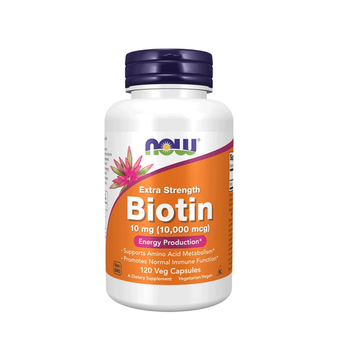 Viên uống hỗ trợ mọc tóc NOW Biotin 10000mcg 120 viên Date Xa chính ngạch