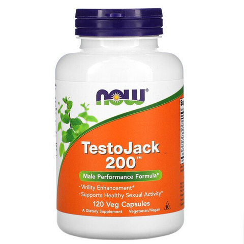 Viên uống hỗ trợ sinh sản và hiệu suất của nam Now TestoJack 200 60 viên NK chính ngạch