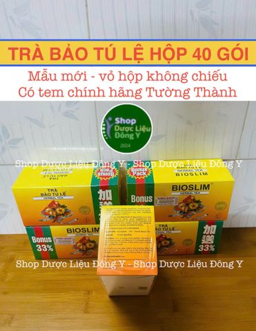 [1 HỘP] Trà Giảm Cân Bảo Tú Lệ Bioslim - Hộp 40 Túi Lọc Hỗ Trợ Sức Khỏe Chính Hãng Từ Thụy Sỹ, Kiểm Tra Tem Mã