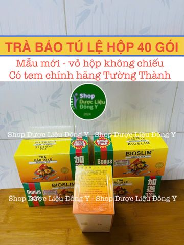 [1 HỘP] Trà Giảm Cân Bảo Tú Lệ Bioslim - Hộp 40 Túi Lọc Hỗ Trợ Sức Khỏe Chính Hãng Từ Thụy Sỹ, Kiểm Tra Tem Mã