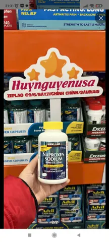 Viên uống giảm đau hạ sốt Kirkland Signature Naproxen Sodium 220mg - Giảm đau hiệu quả, hạ sốt nhanh chóng, 400 viên tiện lợi cho gia đình 754270