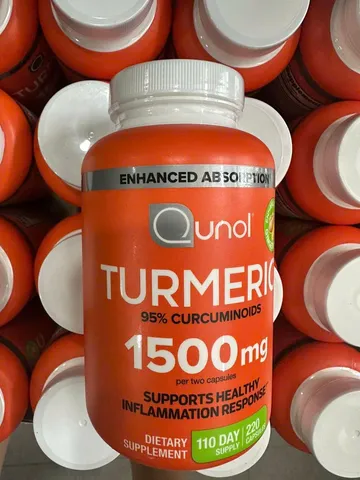 Viên uống tinh chất nghệ Qunol Turmeric 1500mg - 220 vien. chinh hang my