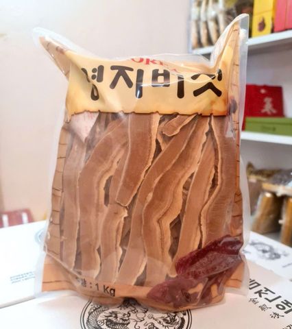 Nấm linh chi Hàn Quốc thái lát sẵn túi 1kg