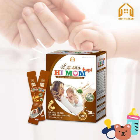 Cốm Lợi Sữa Hi Mom HaPi, Hỗ Trợ tăng Tiết Sữa, Giảm Nguy Cơ Tắc Tuyến Sữa, Chè Vằng Mát Sữa, Con Tăng Cân Đều