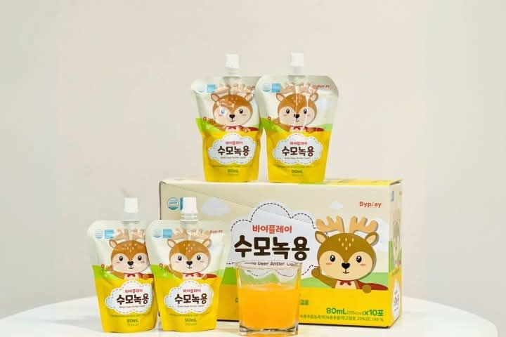 Gạc hươu non Sumo tăng cân cho trẻ, hỗ trợ cải thiện biếng ăn - Hàn Quốc, 10 gói x 80ml, bổ sung dinh dưỡng hiệu quả cho bé 1 tuổi trở lên