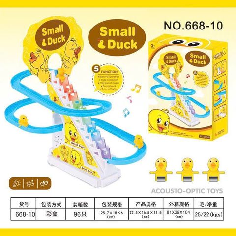 Vịt leo cầu thang, trượt cầu trượt  có đèn & nhạc 668-10