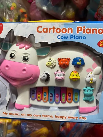 Đồ chơi âm nhạc đàn piano mini hình động vật bò, thỏ, cua, sư tử 552 6600 3300 116 222 6629
