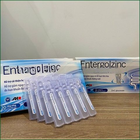 1 HỘP ENTERGOLZINC - DUNG DỊCH UỐNG HỖ TRỢ CẢI THIỆN HẾ VI SINH ĐƯỜNG RUỘT, GIẢM NGUY CƠ RỐI LOẠN TIÊU HÓA DO LOẠN KHUẨN ĐƯỜNG RUỘT - HỘP 20 ỐNG UỐNG