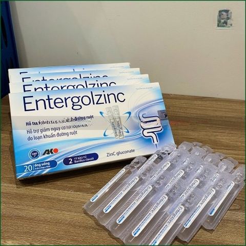 1 HỘP ENTERGOLZINC - DUNG DỊCH UỐNG HỖ TRỢ CẢI THIỆN HẾ VI SINH ĐƯỜNG RUỘT, GIẢM NGUY CƠ RỐI LOẠN TIÊU HÓA DO LOẠN KHUẨN ĐƯỜNG RUỘT - HỘP 20 ỐNG UỐNG