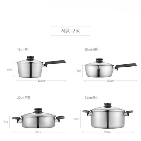 Nồi casserole Inox cao cấp hiệu PN WNPT-24C(IH) [4.0L]