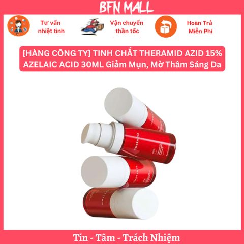 [HÀNG CÔNG TY] TINH CHẤT THERAMID AZID 15% AZELAIC ACID 30ML Giảm Mụn, Mờ Thâm Sáng Da