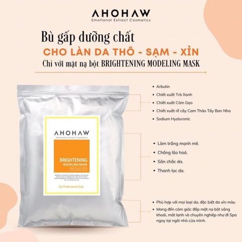 Mặt nạ bột dưỡng trắng Ahohwa Brightening Modeling Mask 1000g