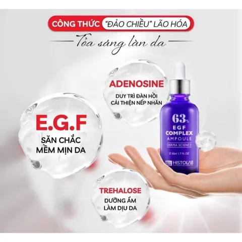 Tinh Chất Chống Lão Hoá Cao Cấp HISTOLAB EGF Complex Ampolue 63% Serum - Giúp Trẻ Hoá Da, Dưỡng Da - HISTOLAB