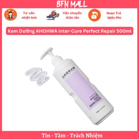 Kem Dưỡng AHOHWA Inter-Cure Perfect Repair 500ml Phục Hồi Giúp Da Luôn Khoẻ Mạnh, Láng Mịn, Ẩm Mượt