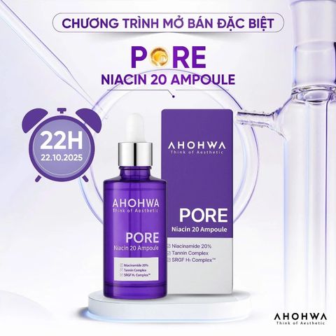 Tinh Chất Dưỡng Sáng, Thu Nhỏ Lỗ Chân Lông Ahohwa Pore Niacinamide 20% 30ml