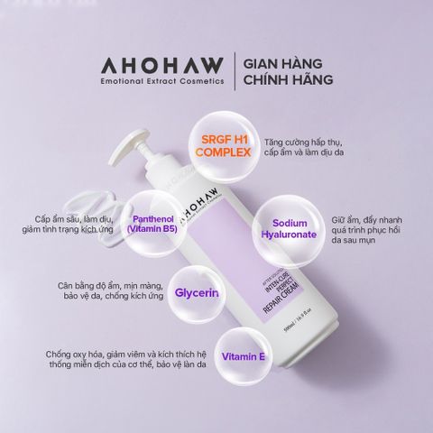 Kem Dưỡng AHOHWA Inter-Cure Perfect Repair 500ml Phục Hồi Giúp Da Luôn Khoẻ Mạnh, Láng Mịn, Ẩm Mượt