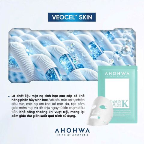 Mặt Nạ Vitamin K Ahohwa - Sheet Mask - Mặt nạ cấp ẩm phục hồi sinh học 