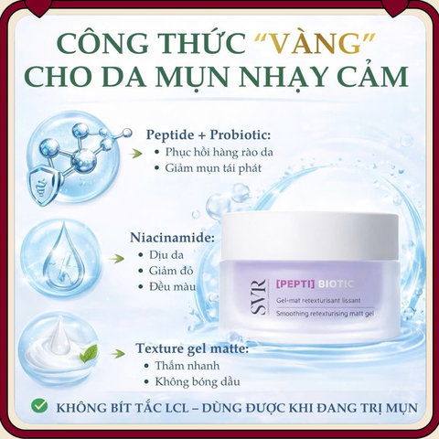 Kem Dưỡng Ẩm Phục Hồi SVR Pepti-Biotic 40ml  Date Xa NK