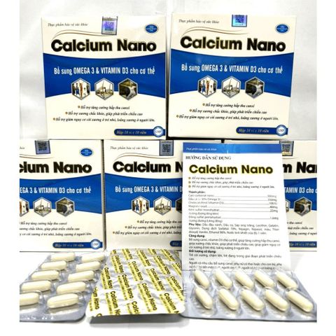 Liquid Calcium Nano bổ sung canxi Chống Còi Xương Loãng Xương kém phát triển, ngăn ngừa thoát hóa cho Xương chắc khỏe