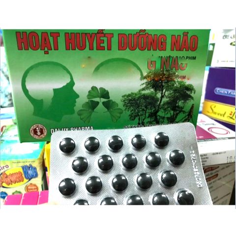 Cải thiện trí nhớ và chứng mất ngủ hoạt huyết dưỡng não giảm đau đầu chóng mặt, ngủ k ngon giấc, trí nhớ kém 100 viên