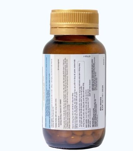 [Nhập khẩu ] Viên uống Herbs of Gold Vitamin D3 1000 Bổ Sung Vitamin D (Lọ 120 Viên)