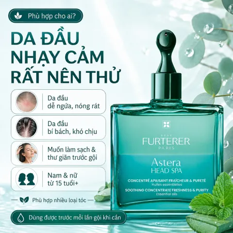 Serum Da Đầu Rene Furterer Astera Fresh 50ml – Làm Dịu, Giảm Ngứa, Thanh Mát Cho Da Đầu Nhạy Cảm 755019