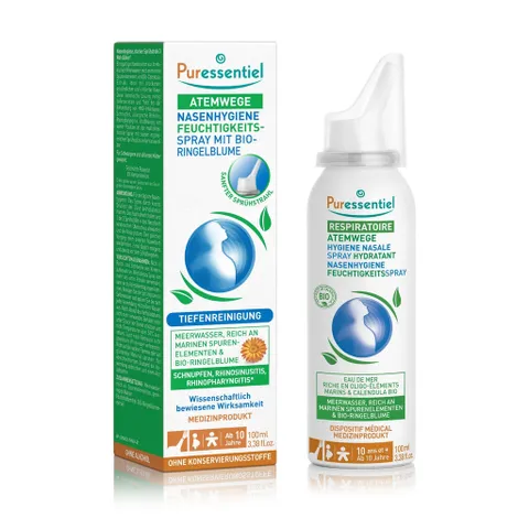 Xịt Vệ Sinh Mũi Puressentiel Respiratoire Nasal Hygiene Spray 100ml – Làm Sạch & Thông Thoáng Mũi 755028