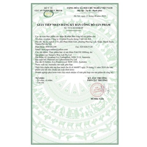 Nature’s Way Odourless Fish Oil 1000mg Úc | Dầu Cá Không Mùi | Omega 3 EPA DHA | 80 Viên 755040