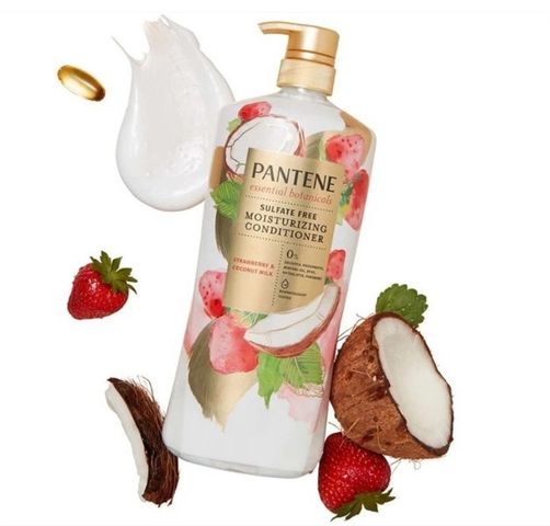 Set dầu gội và xả Pantene Essential Botanicals Sulfate Free Moisturizing Shampoo & Conditioner 1.13L