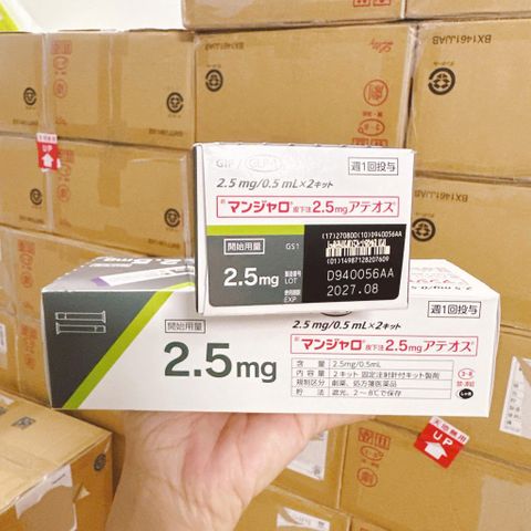 [COMBO MUA 10 TẶNG 1] Bút tiêm giảm cân Mounjaro Chính Hãng Nhật Bản - Hỗ trợ kiểm soát cân nặng liều 2.5mg