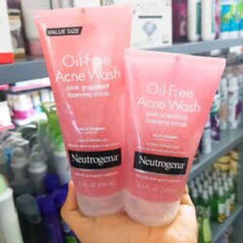 Sữa rửa mặt ngừa mụn từ bưởi hồng Neutrogena Oil-Free Acne Wash