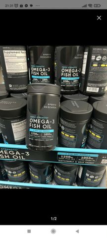 Thực phẩm chức năng Dầu cá SR Triple Strength Omega-3 Fish Oil 150 viên chinh hang Mỹ