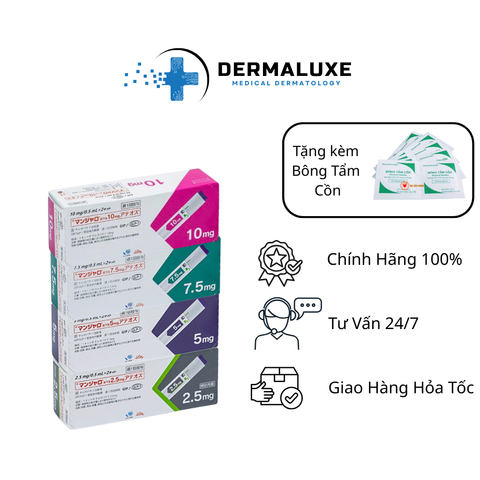 [COMBO MUA 10 TẶNG 1] Bút tiêm giảm cân Mounjaro Chính Hãng Nhật Bản - Hỗ trợ kiểm soát cân nặng liều 2.5mg