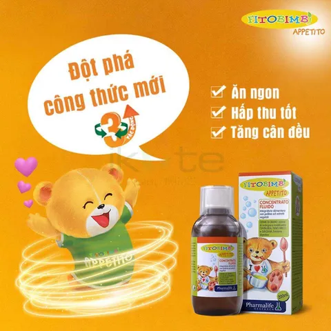 Siro Fitobimbi Appetito kích thích ăn ngon, hỗ trợ tăng cường tiêu hóa (200ml) cho bé