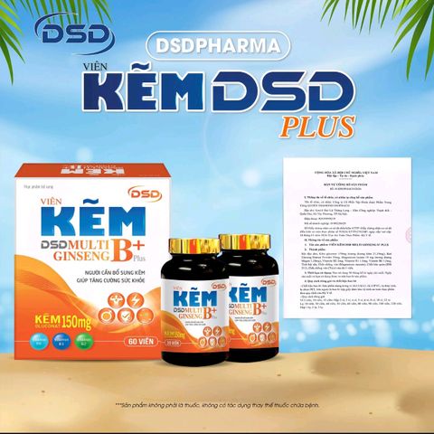 Kẽm DSD Plus 30 Ngày, 60 Ngày - Viên uống DSD bổ sung Kẽm Biozinc - Tăng cường sinh lực