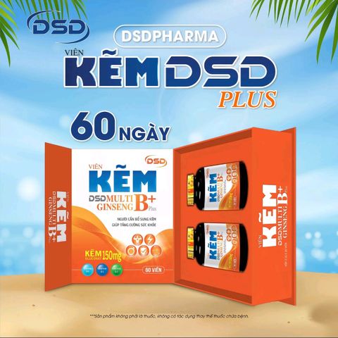 Kẽm DSD Plus 30 Ngày, 60 Ngày - Viên uống DSD bổ sung Kẽm Biozinc - Tăng cường sinh lực