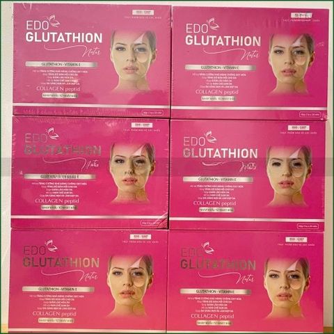 1 HỘP EDO GLUTATHION NATUS - VIÊN UỐNG TRẮNG DA, CHỐNG OXY HÓA, HẠN CHẾ LÃO HÓA DA - HỘP 60 VIÊN (30 VIÊN ĐỎ + 30 VIÊN HỒNG)