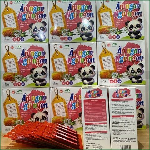 1 HỘP ĂN NGON NGỦ NGON AC - BỔ SUNG VITAMIN, KHOÁNG CHẤT, HỖ TRỢ TĂNG CƯỜNG TRÍ NHỚ, CẢI THIỆN TIÊU HÓA CHO TRẺ - HỘP 20 ỐNG X 10ML