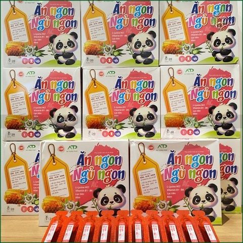 1 HỘP ĂN NGON NGỦ NGON AC - BỔ SUNG VITAMIN, KHOÁNG CHẤT, HỖ TRỢ TĂNG CƯỜNG TRÍ NHỚ, CẢI THIỆN TIÊU HÓA CHO TRẺ - HỘP 20 ỐNG X 10ML