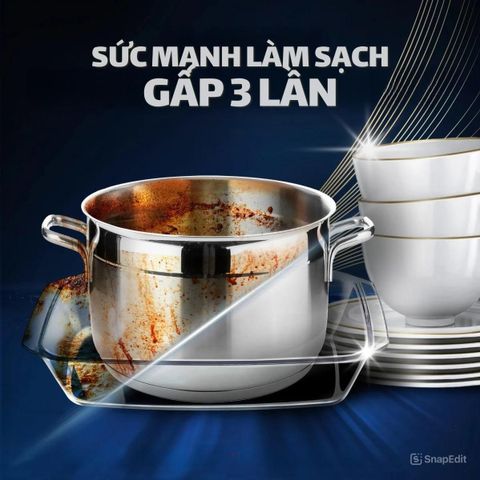 Viên Rửa Bát FINISH Ultimate Plus Hương Chanh Túi 85 viên