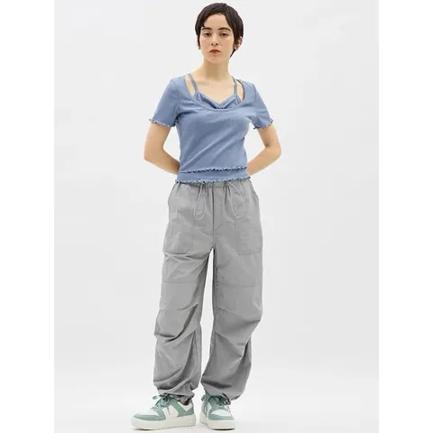 Áo thun tăm cổ yếm Gu Japan 755390
