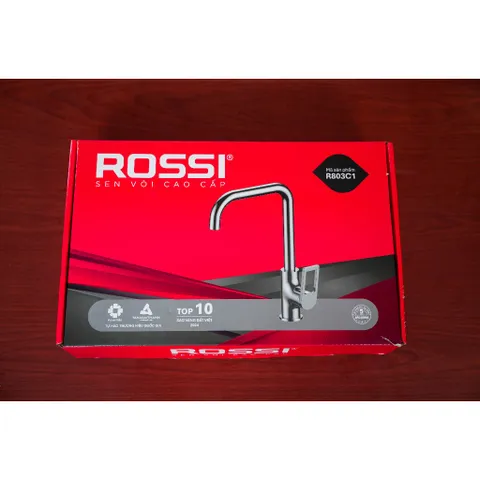Vòi Chậu Rửa Bát Rossi R803C1 Dành Cho Bếp, Có Nóng Lạnh, Bảo Hành 2 Năm