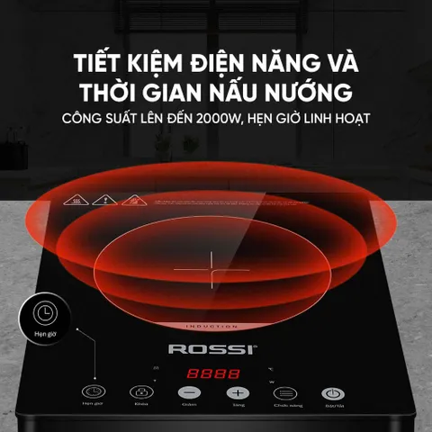 Bếp Từ Đơn Tân Á Đại Thành Rossi RS-1020CC01 Tặng Kèm Nồi