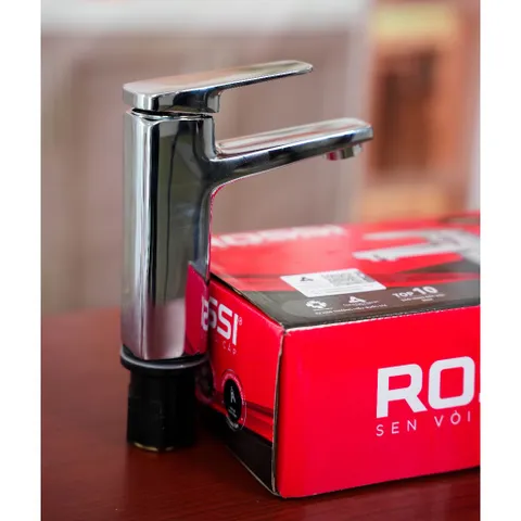 Vòi Chậu Lavabo Rossi R802V1 Lõi Đồng Cao Cấp, Có Nóng Lạnh, BH 2 Năm