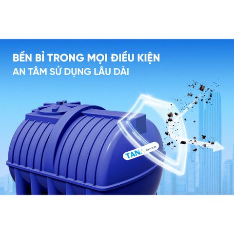 [GIAO MIỀN BẮC] Bồn nước nhựa Tân Á Ex Ngang 500N 1000N 1500N 2000N - Chính hãng, Bảo hành 5 năm, Chỉ bán miền Bắc