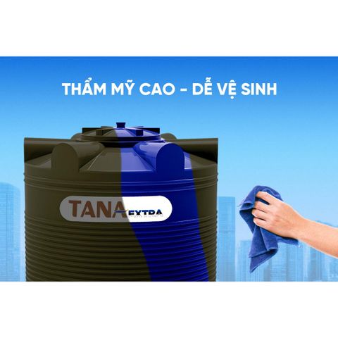 [GIAO MIỀN BẮC] Bồn nước nhựa Tân Á Ex Đứng 500D 1000D 1500D 2000D - Chính hãng, Bảo hành 5 năm